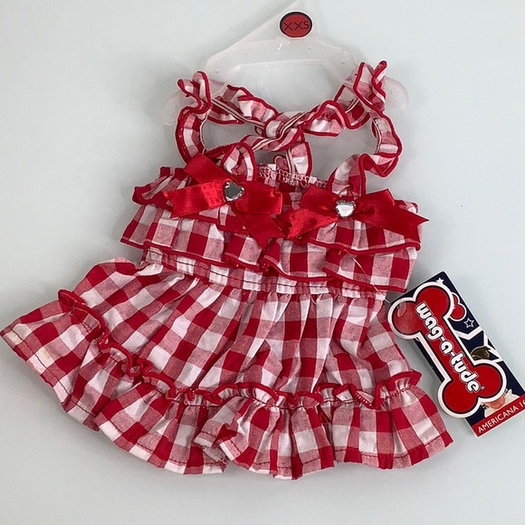 Wag a tude Ruffles and checkers Dress size XXS NWT - Picture 13 of 13
